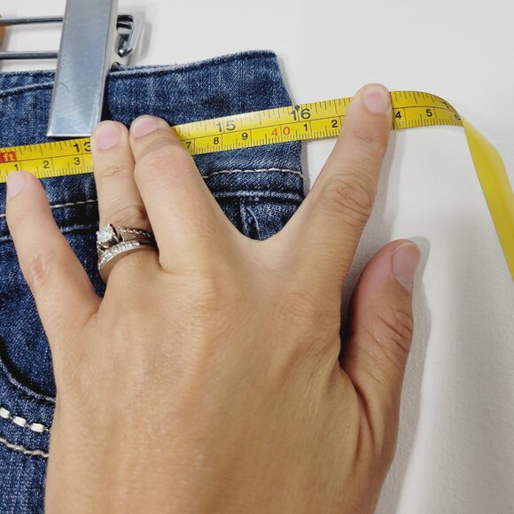 Insider Womens Blue Cotton Pockets Premium Denim Summer Knee Length Skirt Size 5 - Picture 13 of 14